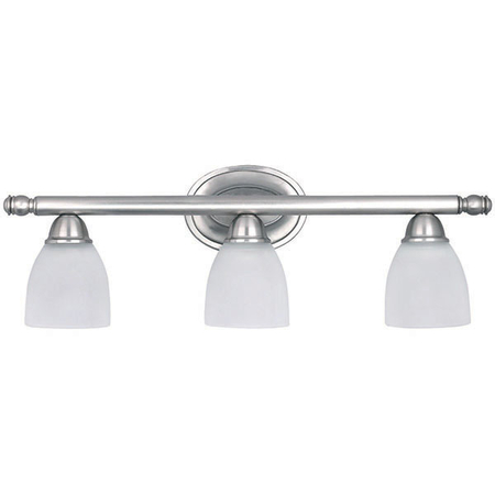 CANARM Vanity, Ivl203 Bpt, 3 Light, Frosted Glass, 100W Type A IVL20351